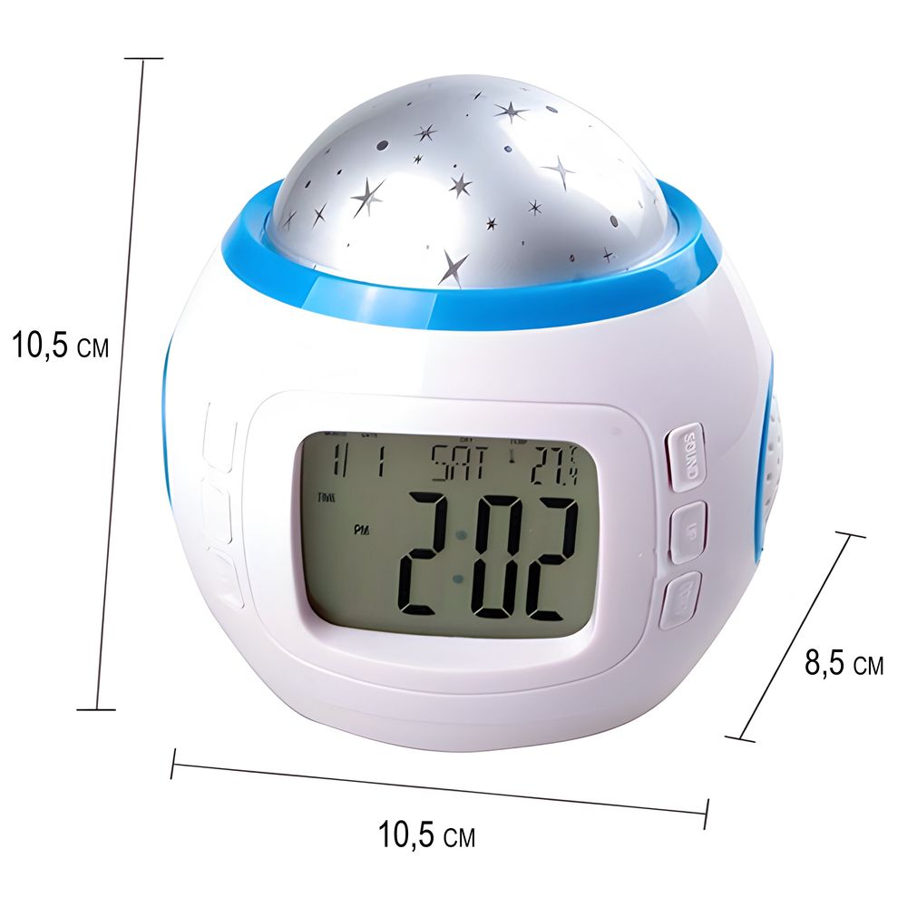 Wecker LED Sternenhimmel Projektor Nachtlicht Sternennachtlicht Projektionslampe Sternenprojektor für Schlafzimmer Party Kinderzimmer USB Retoo
