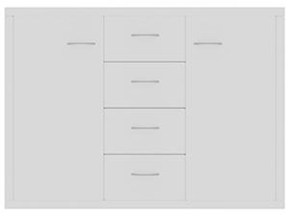 vidaXL Credenza bianca 88x30x65 cm Materiale a base di legno
