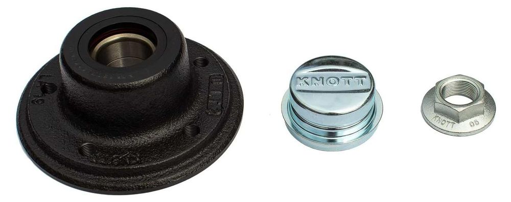 KNOTT Radnabe 5x112 mit Lager für ungebremste Achsen VG7 VG10 VG13
