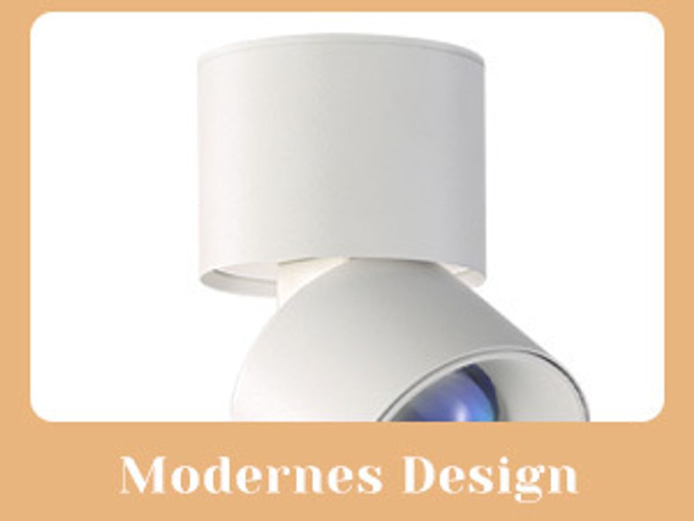 ZMH LED Deckenleuchte Deckenstrahler 1 Flammig Deckenspots Weiß Modern Rund Schwenkbar 350° Warmweiß Sunset Innen für Wohnzimmer Schlafzimmer Treppen