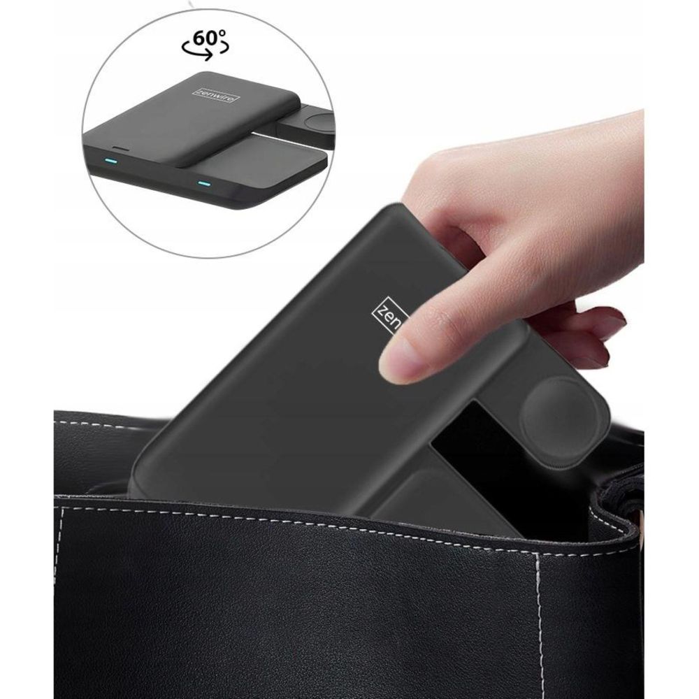 Ładowarka bezprzewodowa - 3 w 1 - USB-C - Ładowarka indukcyjna do telefonów - do smartfonów, smartwatchy