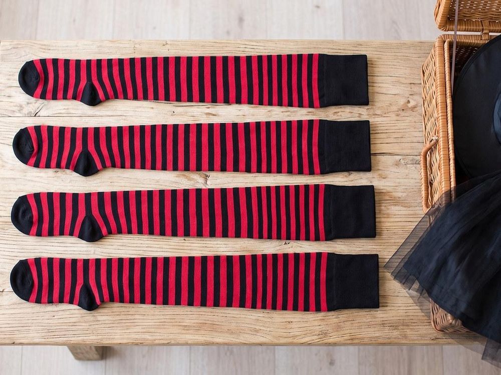 Overknees Damen im 2er-Pack, Einheitsgröße