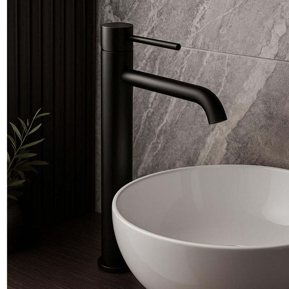 Waschbeckenarmatur mit Einhebelbedienung in modernem Badezimmer Design