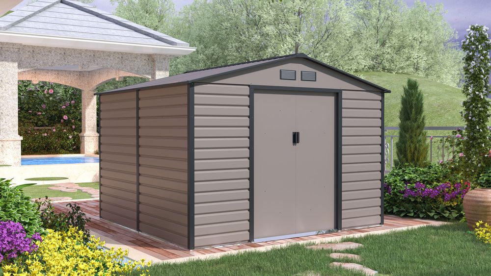 Einfache Montage des Gartenhauses G21 GAH 706