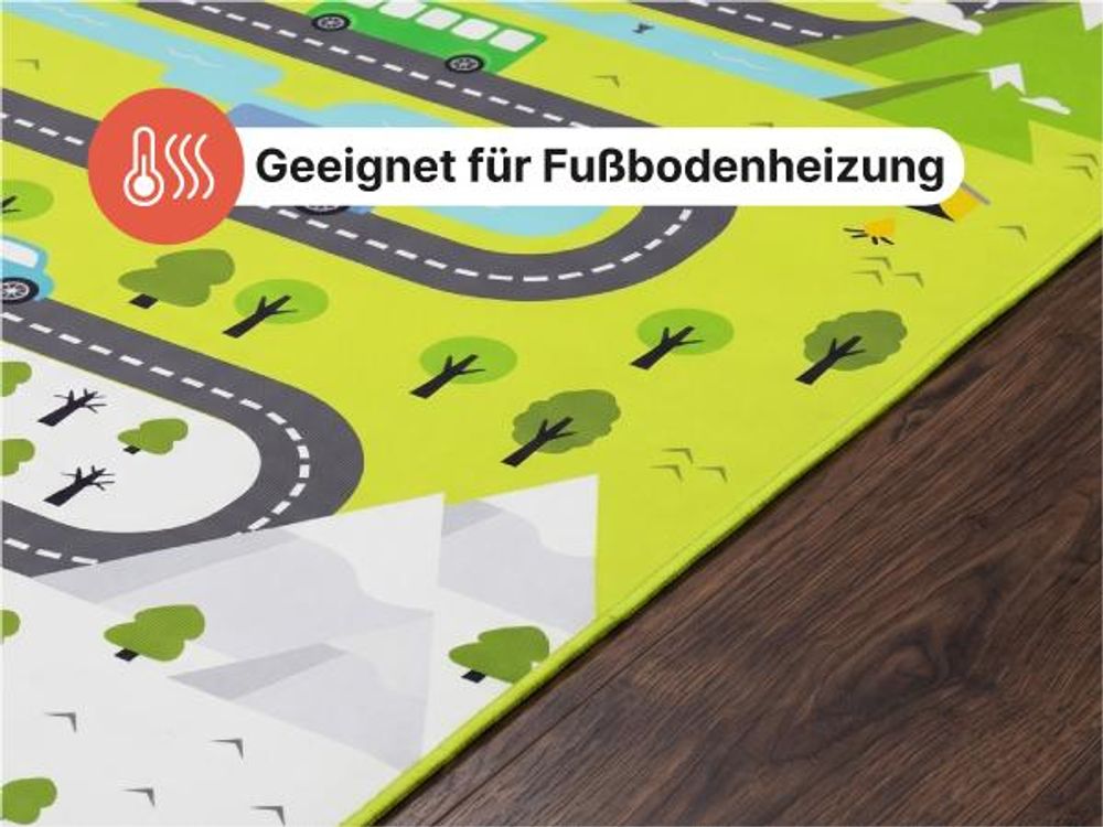 Tapiso Teppich JOY Kurzflorteppich rutschfest pflegeleicht modern Spielteppich Kinderzimmer 120 x 160 cm