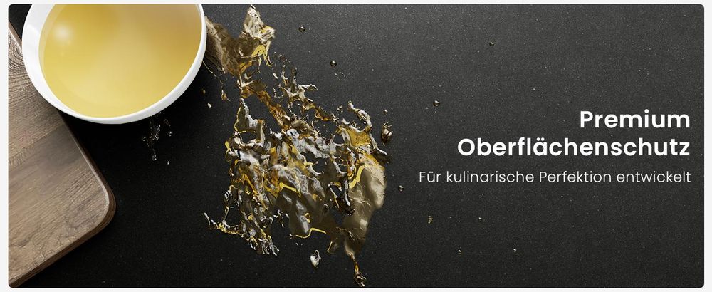CECIPA Granitspüle 45x45 cm Schwarz Küchenspüle Granit Spülbecken Spüle Granit Einbauspüle Hitzebeständig Kratzfest mit Siphon für 45er Schrank