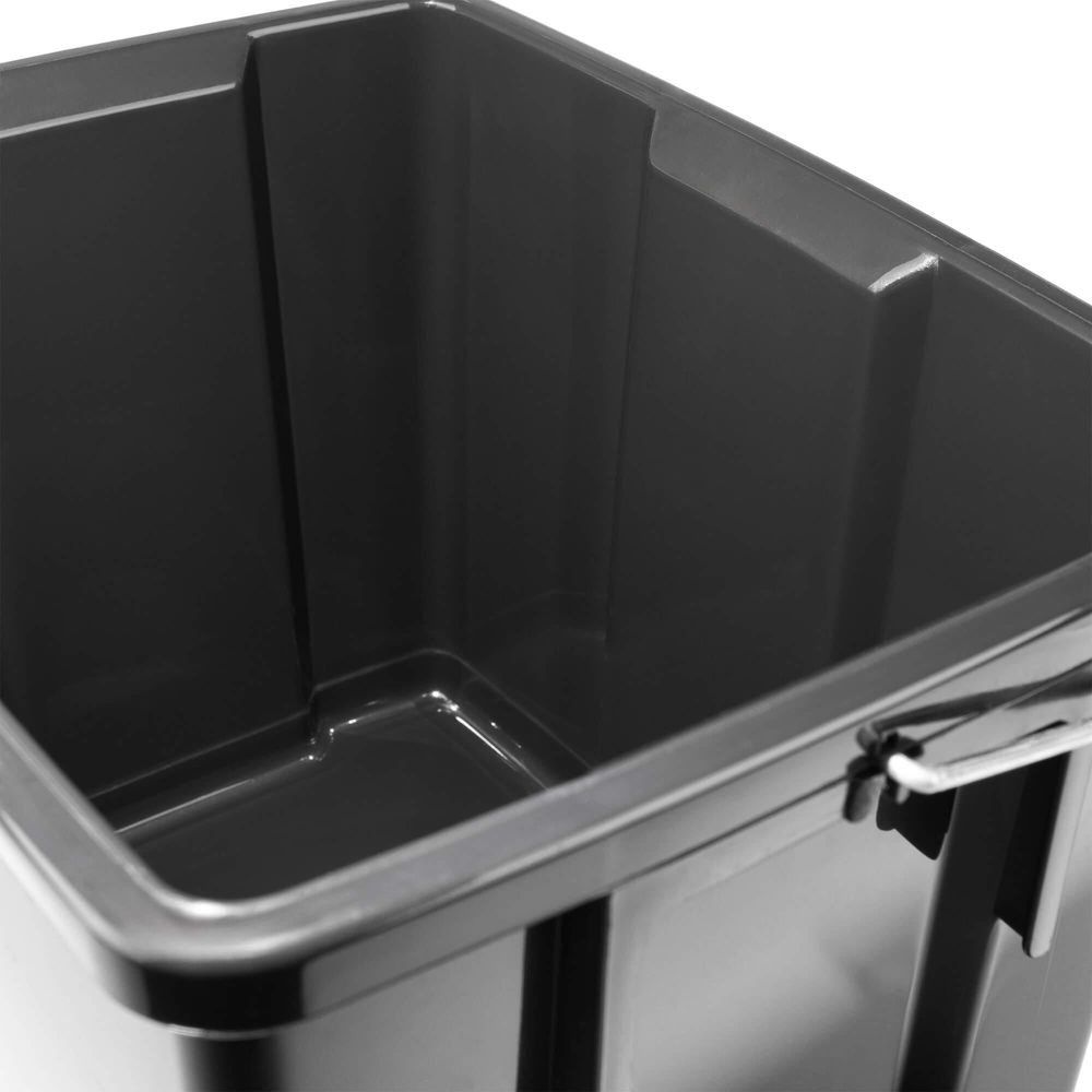 CURVER Abfalleimer Set Abfalltrennungsset  Sortieren Mülleimer 2x10L + 6L Küchen-Mülleimer Mülleimer Mülltrennsystem Tragegriff Deckel inkl. Halterung