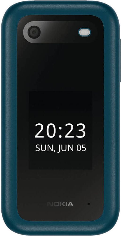 Nokia 2660 Flip, Klapphandy, Dual-SIM, 7,11 cm (2.8"), 0,3 MP, 1450 mAh, Blau