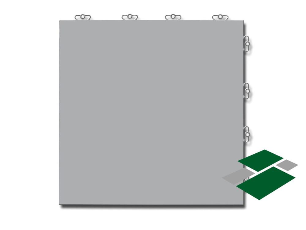 Kunststofffliese Mosolut Stonit, Grau, 1 m²