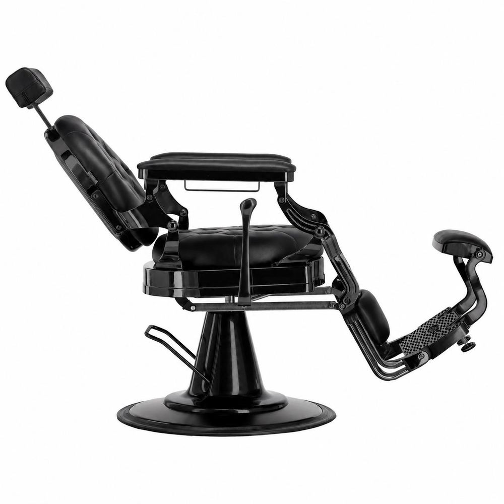 Barberstuhl Logan - Hydraulischer Friseurstuhl für Friseursalon und Barbershop, Barberking