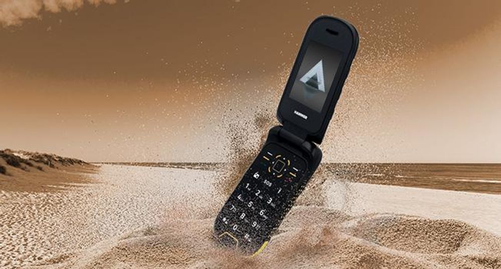 HAMMER DIG LTE 4G – Robustes Klapphandy mit Ladestation Das robuste Gehäuse sorgt für Stoß- und Sturzfestigkeit IP69 VoLTE RAM 48 GB