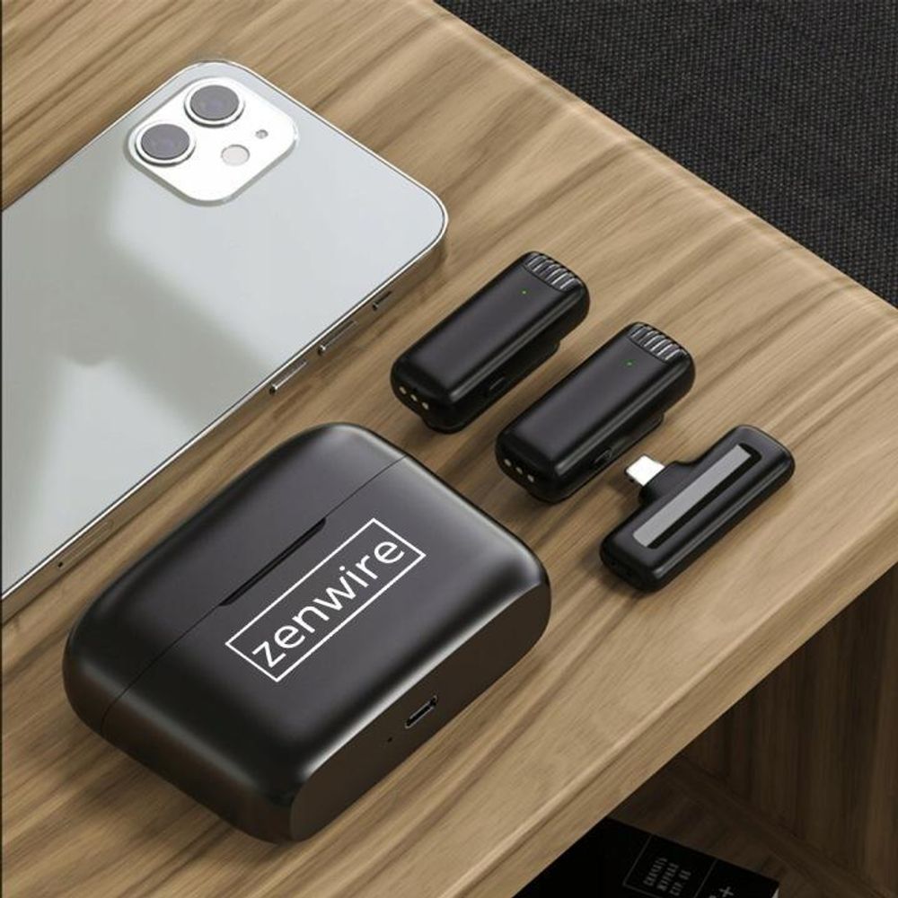 Mikrofon krawatowy, zenwire, bezprzewodowy mikrofon, USB-C Bluetooth