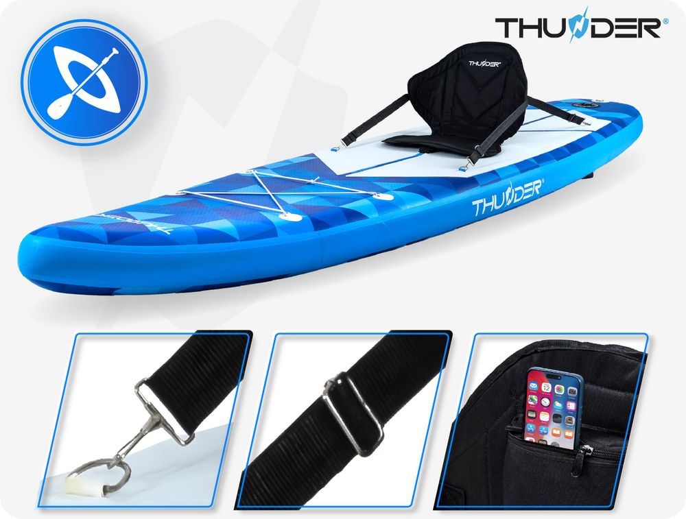 Thunder Nion Stand Up Paddle Board 320 x 75 x 15 cm niebieski 150 kg