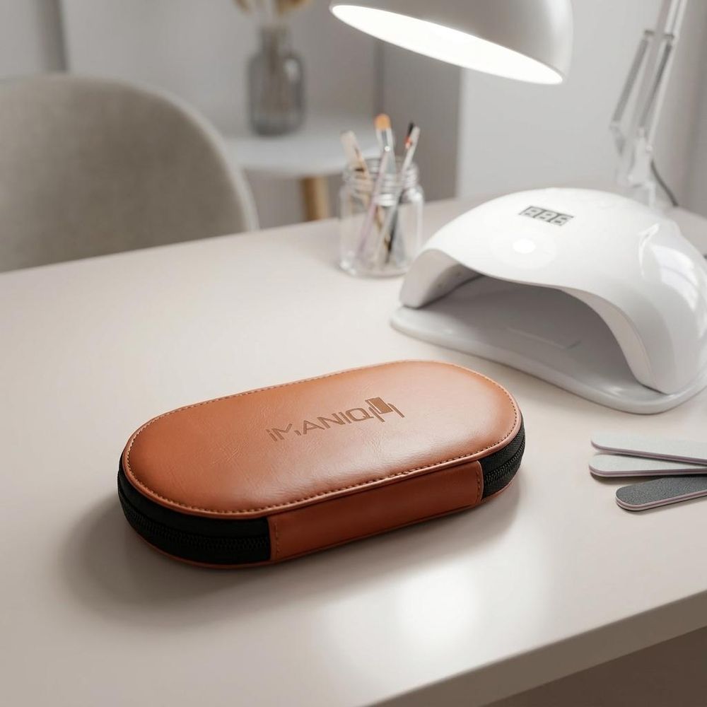 Maniküre Pediküre Set Braun - Kosmetikset mit Nagelzange, Nagelhautschieber, Nagelschere und
