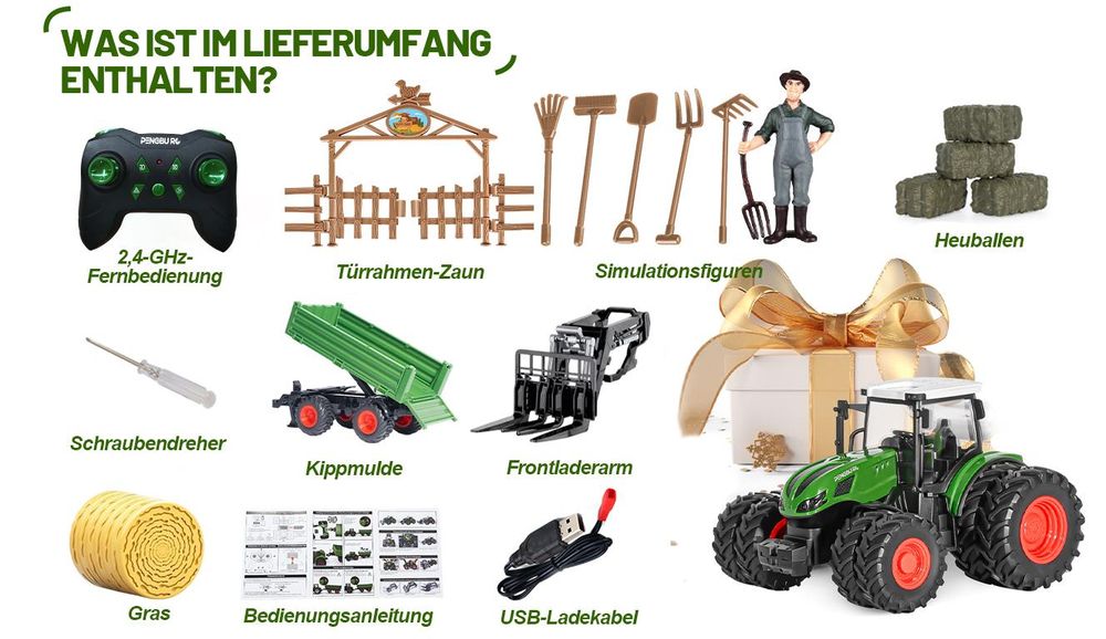 10 Kanäle rc traktor ferngesteuert]