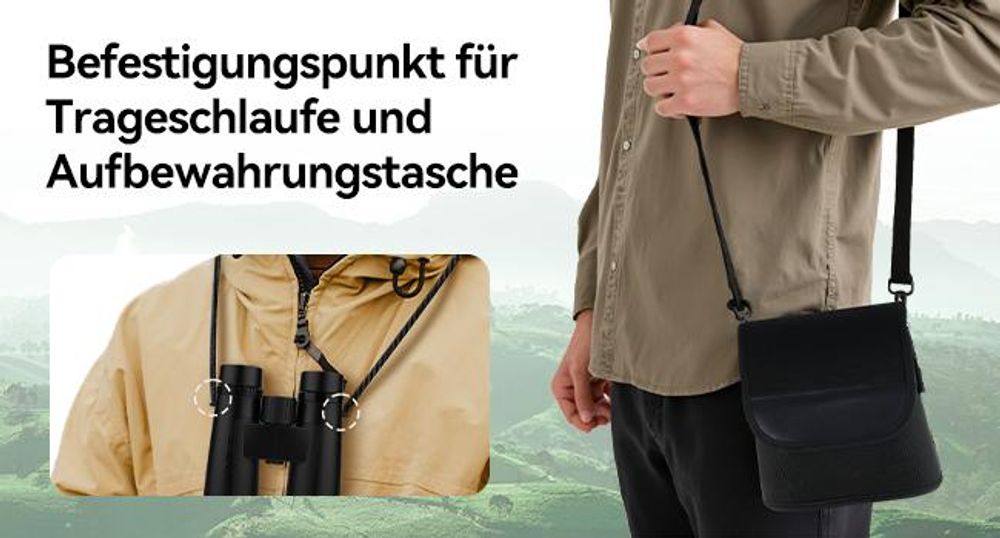 Svbony SV202 Upgraded 10x42 ED Fernglas, BAK4 Prisma, FMC, IPX7, Phasenkorrektur, Dielektrische Prismenbeschichtung, Weitwinkel, für Vogelbeobachtung