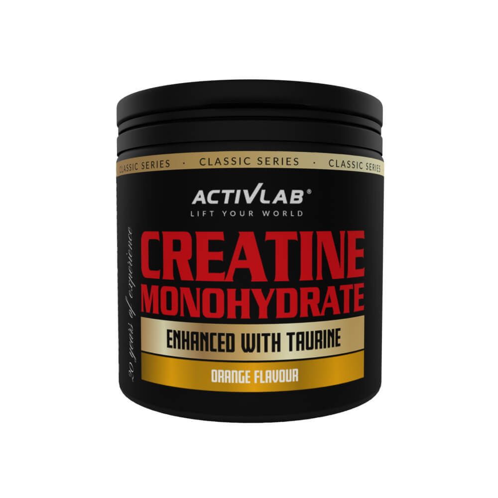 Creatine monohydrate kreatyna w proszku smak pomarańczowy Activlab