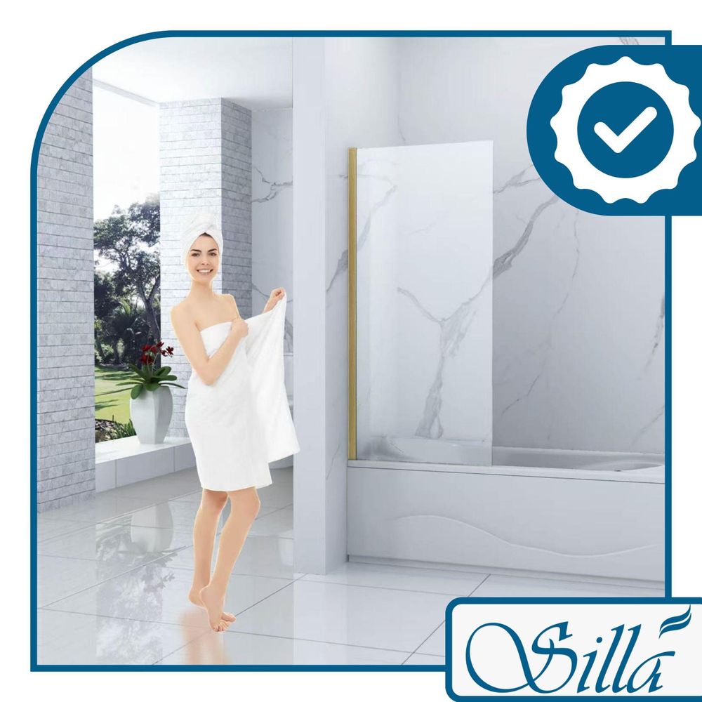 Silla, duschwand badewanne 50x150, duschwand aus glas, badewannenaufsatz, faltwand