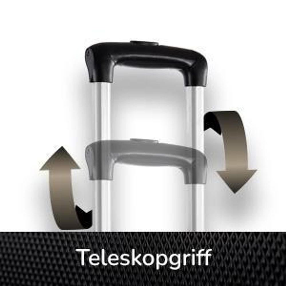 Devillo® Kofferset 4tlg. S-M-L-XL, Champagner - Trolley Koffer Reisekoffer Reisekofferset Gepäck Rollkoffer TSA 4 Rollen ABS-Hartschale Teleskopgriff