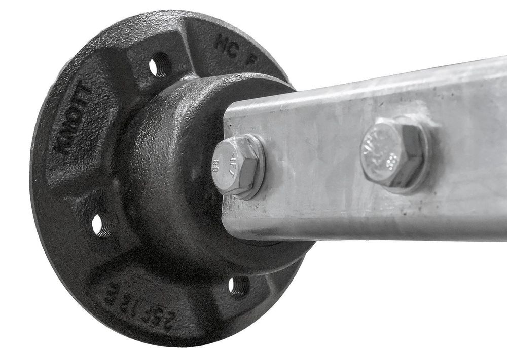 KNOTT Starrachse 750 kg mit 1480 mm Lochabstand für Pkw-Anhänger