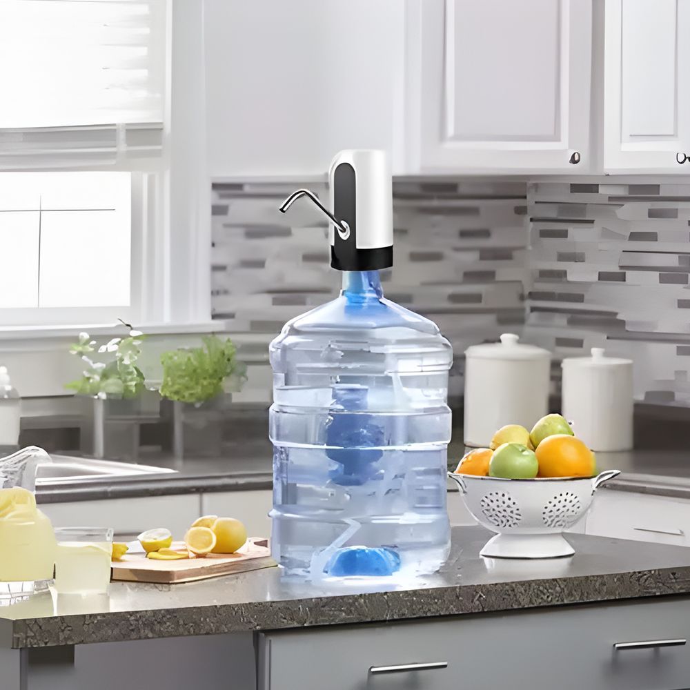 Wasserspender Tragbare Trinkwasserpumpe Elektrische USB Wasserpumpe Dispenser Wasser Wasserflasche für PET Flaschen Kanister Camping Kühlschrank Retoo