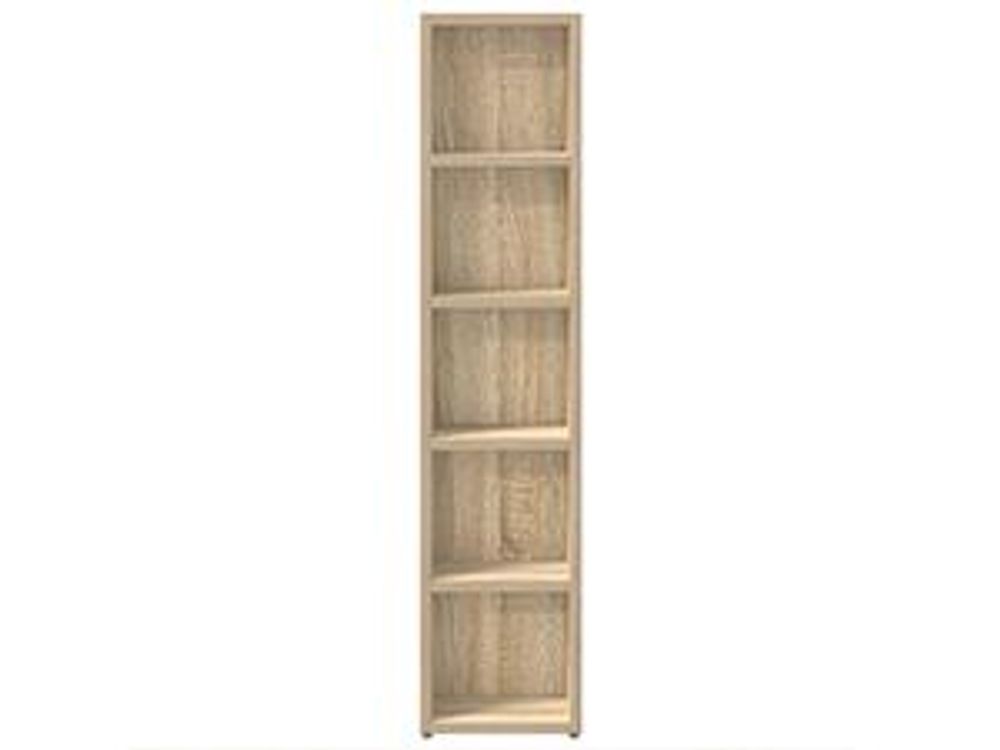 vidaXL Scaffali per CD 2 pezzi Rovere Sonoma 21x16x93,5 cm Materiale ligneo