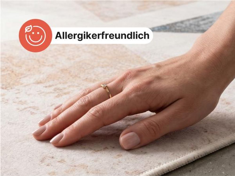 Tapiso NORA Teppich Kurzflor, rutschfest & pflegeleicht, Wohnzimmer & Schlafzimmer 140 x 200 cm