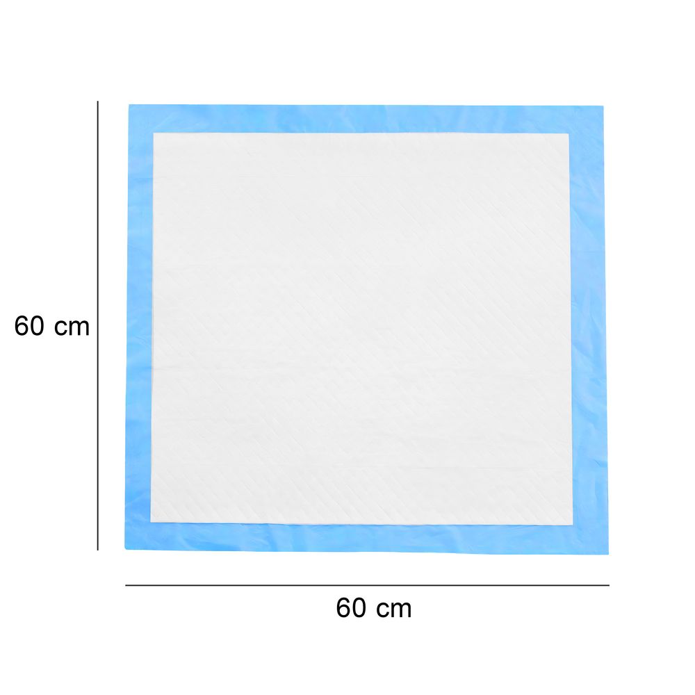 Trainingsunterlagen für Hunde und Welpen, 100er Hygienisch Hygieneunterlagen, Toilettenmatte, Welpenunterlagen, Ultra saugfähige Pads, 60x60 cm Retoo
