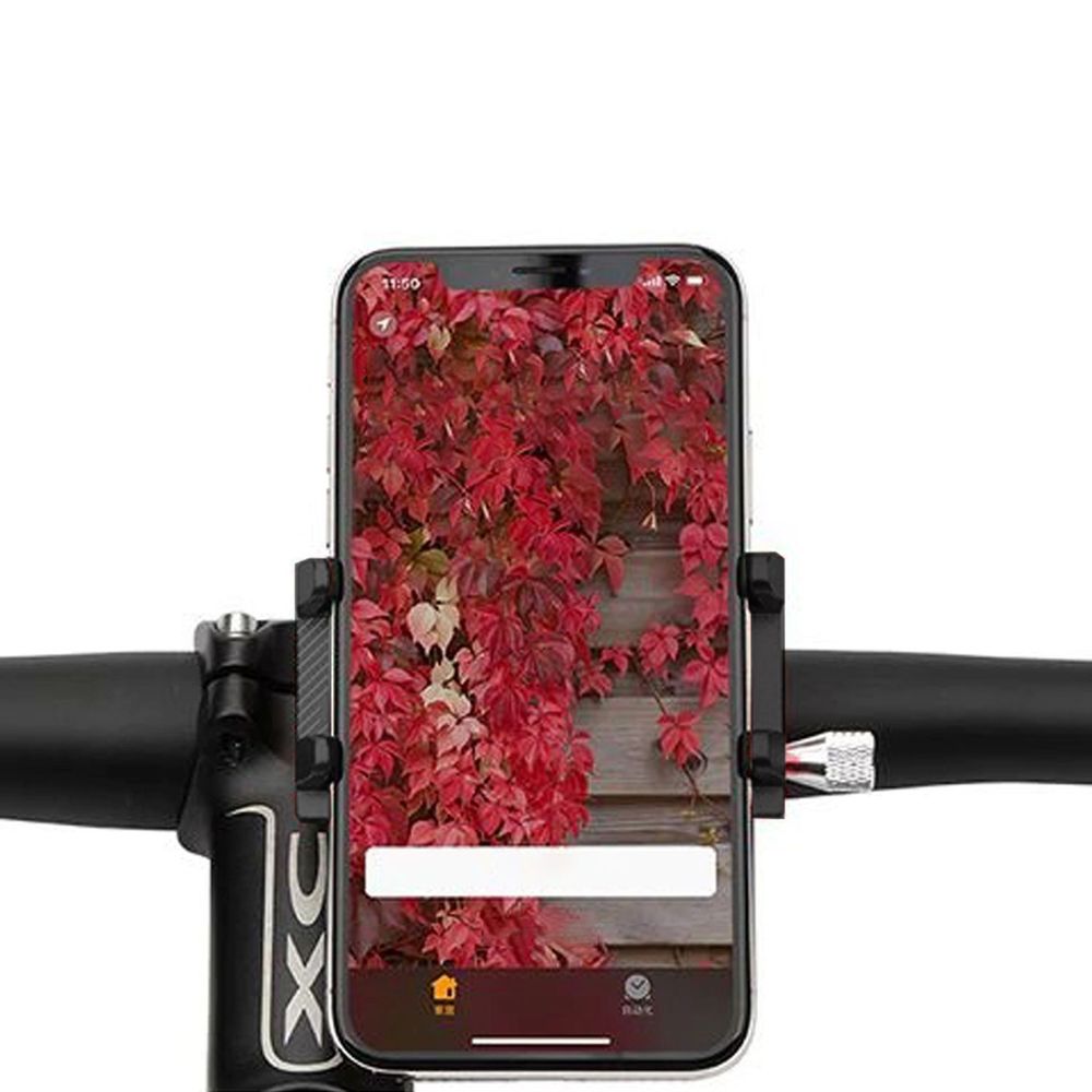 Fahrrad Handyhalterung Aluminium, Universal Handy Halterung mit Schnellspanner, Lenker Drehbar Motorrad Scooter e-Bike für 4.7-7.2" Smartphone Retoo