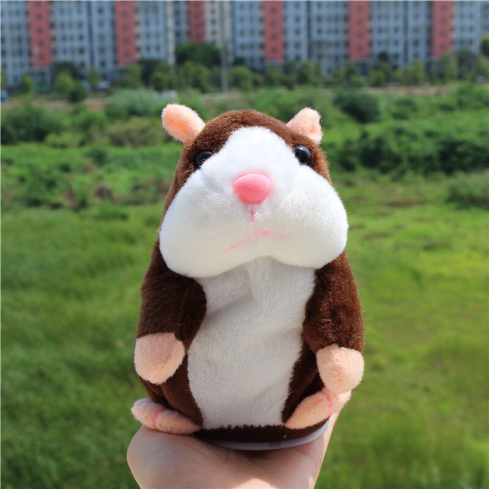 Sprechende Plüschtier Hamster Wiederholt Elektronische Haustiere Spielzeug für Baby Kinder wiederholt-Funktion Talking plüschhamster Geschenke Retoo