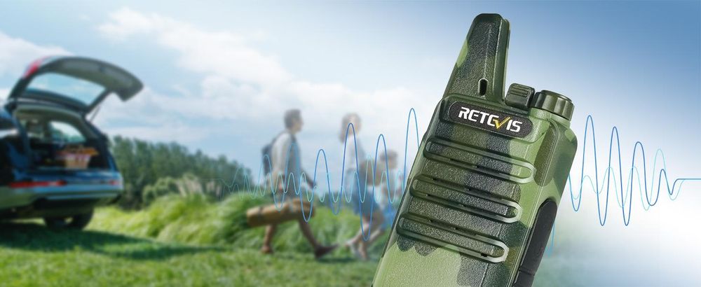 Retevis RT622 Walkie Talkie, 16 Kanäle, Outdoor Mini, VOX, Wiederaufladbares Funkgeräte für Erwachsene mit Großer Reichweite für Radfahren, Camping