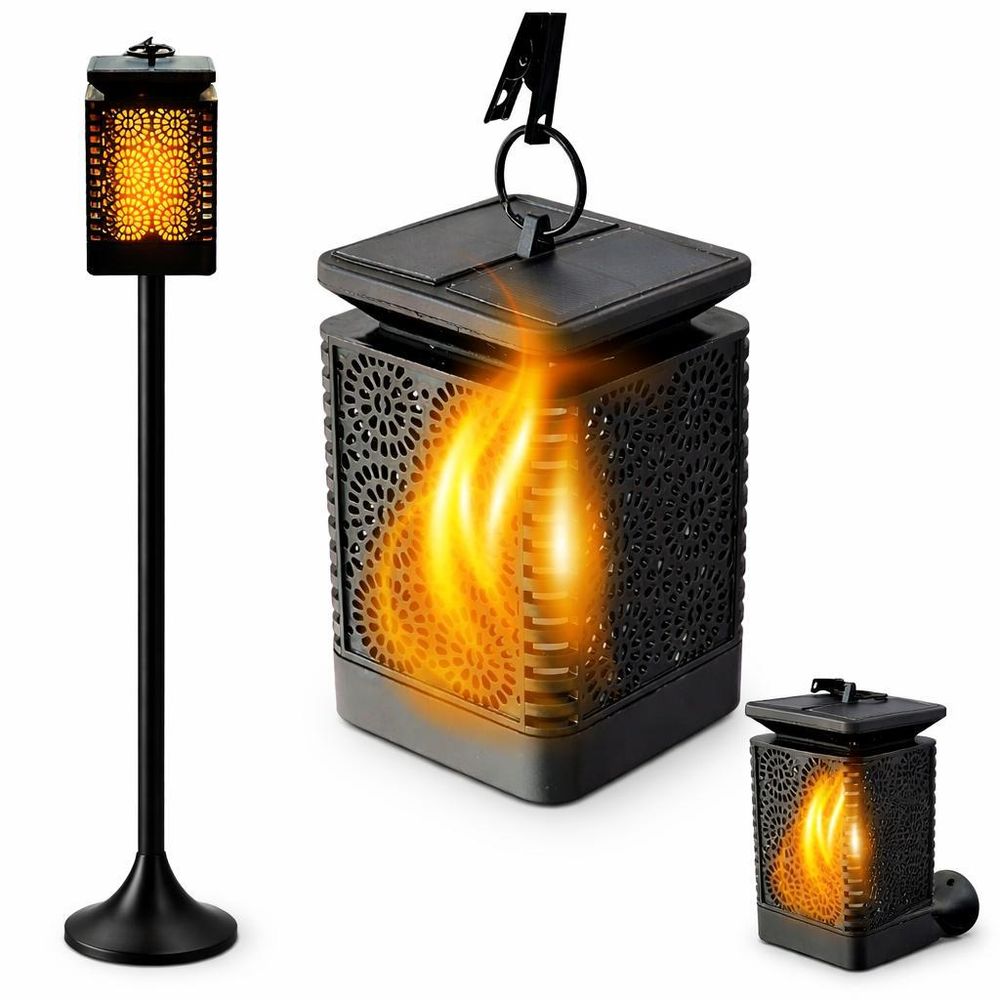 Blixtar Solar Led Gartenlampe 3In1 – Solar Laterne, Led Licht Mit Flammen‑Effekt, Wasserdicht, Dekorative Pochtenie & Wegebeleuchtung Laterne Fackel