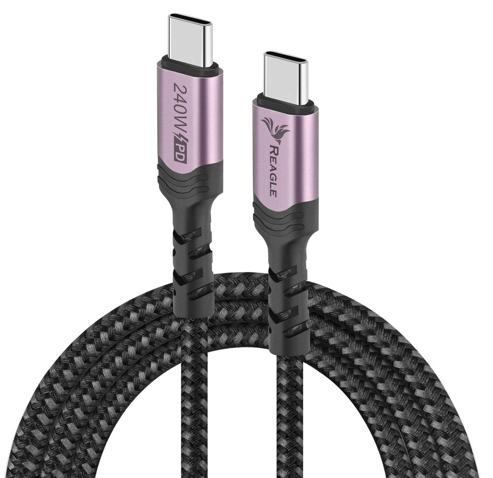 Ladekabel USB-C auf USB-C PD 240W 5A für iPhone 15 16 MacBook Pro Air QC 4.0 2M  Regle Schnellladekabel