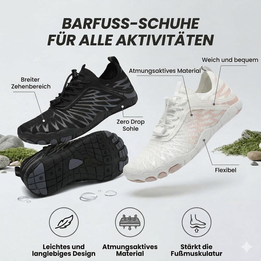 Atmungsaktives Material für gesunde Füße
