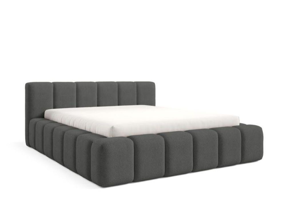 Polsterbett KALLA Premium 140x200 cm mit Bettkasten – Stoff: Quelle 92