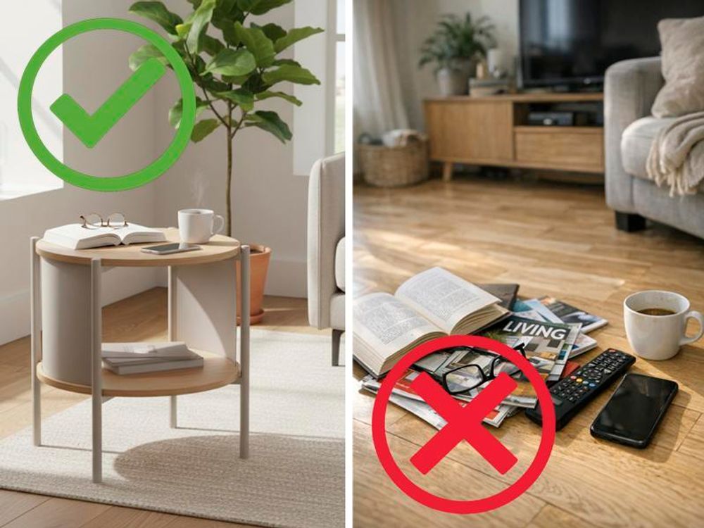 Organisieren Sie sich neu! Ein Beistelltisch bringt Struktur und Stil in jedes Wohnzimmer.
