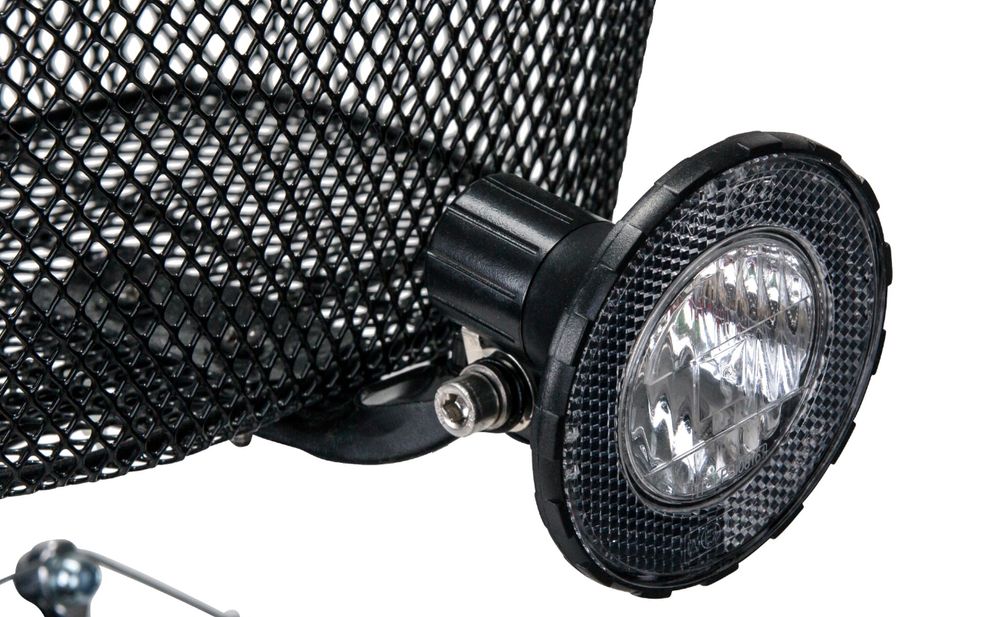 Bergsteiger Florenz 28 Zoll Damenfahrrad, ab 160 cm, Korb, Fahrrad-Licht, Shimano 7 Gang-Schaltung, Standlichtfunktion, Damen-Citybike, Damenrad im Retro-Design