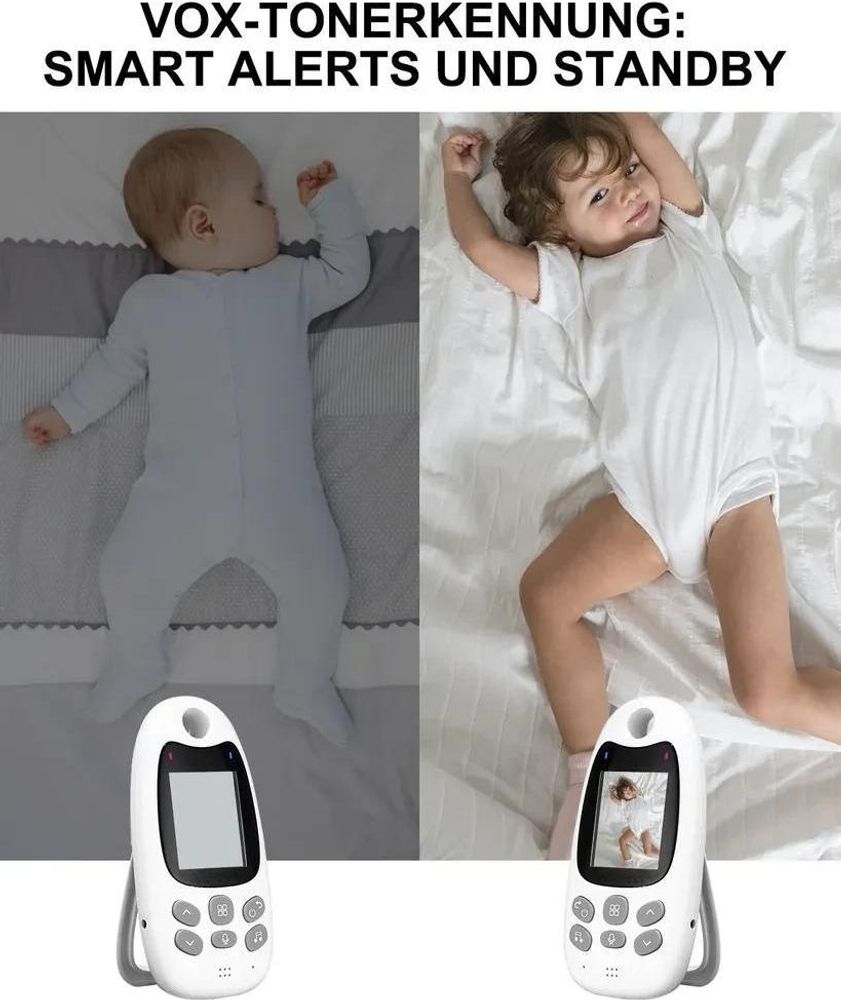 Babyphone, Babyphone mit Kamera 2.0" Digital Funk TFT LCD Drahtloser, LCD Drahtloser Video baby Monitor mit Digitalkamera VOX Funktion