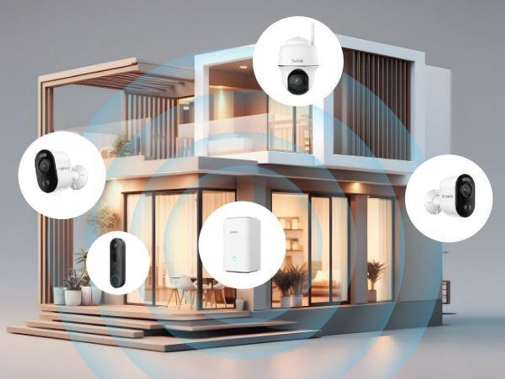 Reolink Argus 3 Ultra+Solarpanel x2 mit Home Hub, 4K 8MP Akku Überwachungskamera Set Aussen, Nachtsicht, 2.4/5GHz, Zentrale Verwaltung & Speicherung