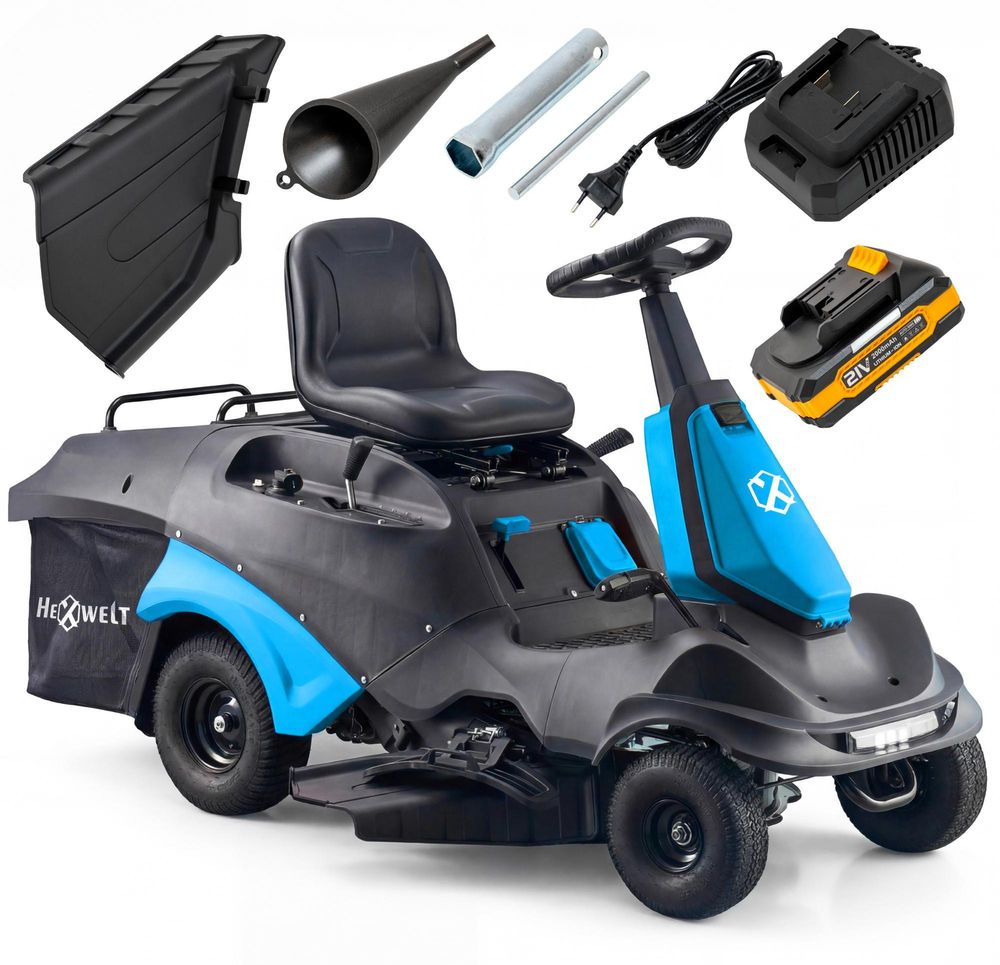 Záhradný traktor | HW-TR-224 | 224 cm³ | 4,4 kW | 66 cm záber kosenia | 150 L zberný kôš | mulčovanie | bočné vyhadzovanie