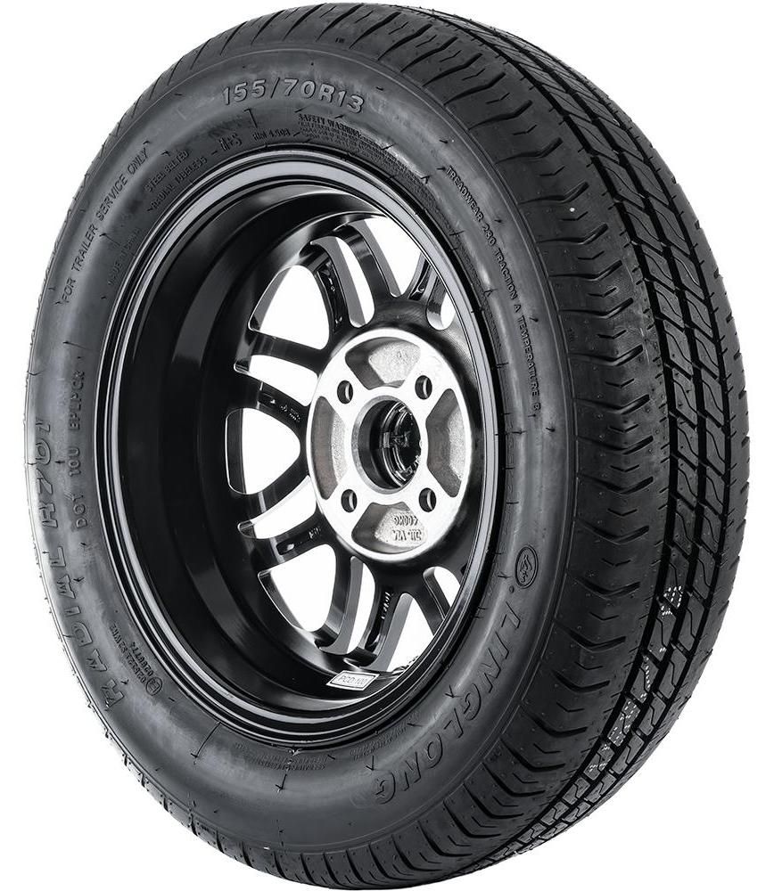 UNITRAILER Anhängerrad 155/70 R13 mit Alufelge für leichte PKW-Anhänger