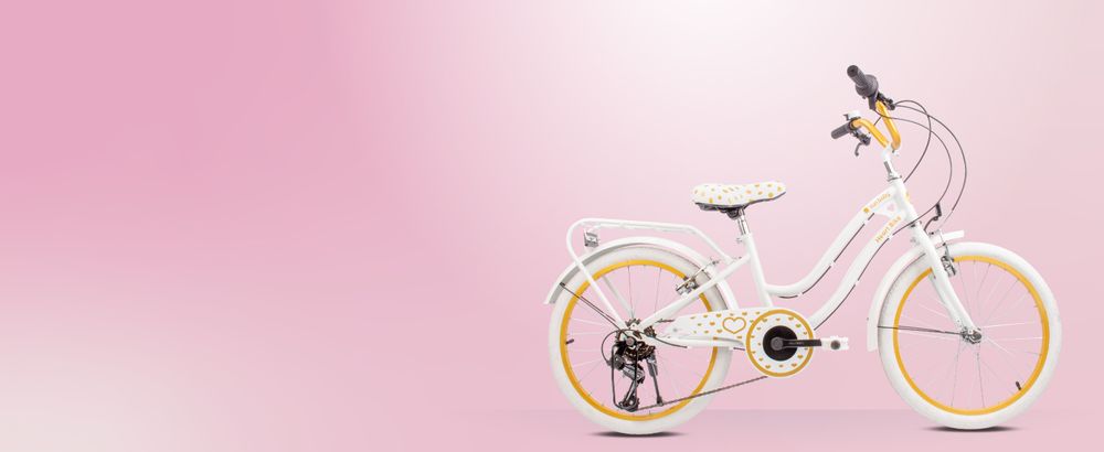 SUN BABY Heart Bike Kinderfahrrad 20 Zoll Mädchen, Fahrrad für Kinder ab 6 Jahre, 6-Gang Shimano, V-Brake, Gepäckträger, Reflektoren Schwarz, 20 Zoll