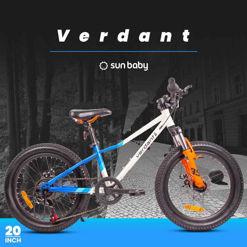 Bicicleta infantil SUN BABY Verdant Calix vista lateral completa.