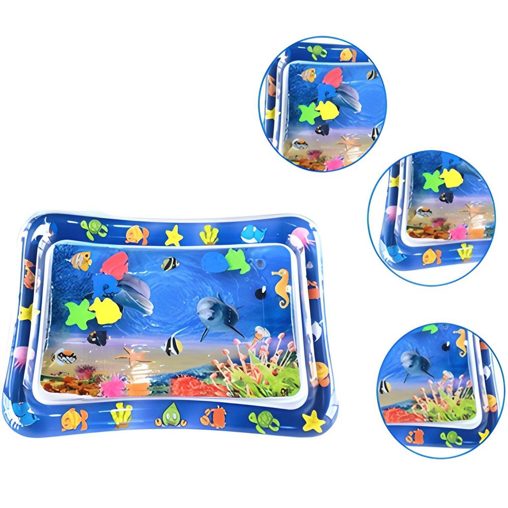 Baby Wassermatte BPA Frei Aufblasbare Wasserspielmatte XXL Sensorisches Spielzeug Kleinkinder Wasserspiel Bodenmatte Wachstum Aktivität Bauchzeit Reto