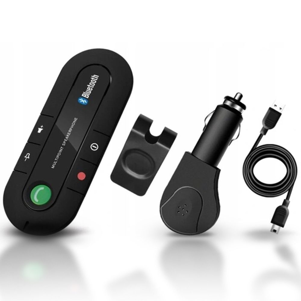 Bluetooth 5.0 Auto Freisprecheinrichtung Lautstärkeregler KFZ Musik Freisprechanlage Akku Freisprechanlage Sonnenblende iPhone Samsung Retoo