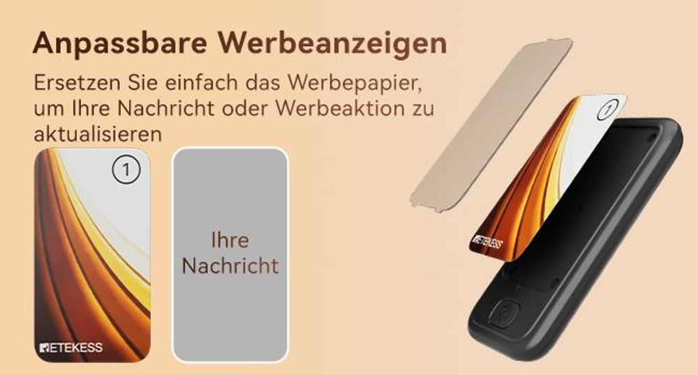 Retekess TD173P Pager Rufsystem, Restaurant Pager, 30 Pagers, 800M, Mit Stummschalttaste, 7 Anrufmodi, Gruppenanruf, Pager Gastronomie für Restaurant