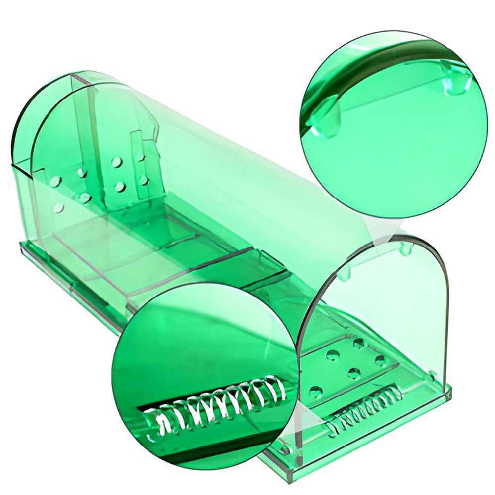 Lebendfalle 2x Set Mausefalle Tierfalle Kastenfalle Rattenfalle Lebend Falle Maus Mäusefalle Tierfreundliche Robust Lebendfallen Innen Garten Retoo