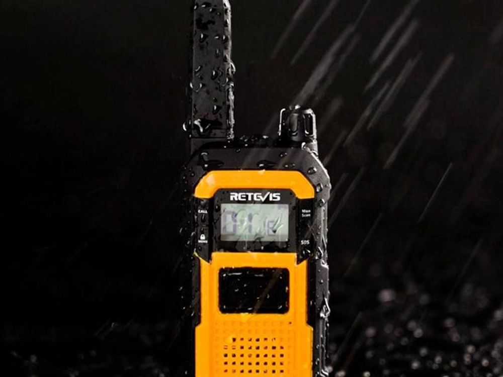 Retevis RB648 Wytrzymałe krótkofalówki, wodoodporne radio IP67, podwójne PTT, ładowanie 2000 mAh typu C, awaryjne krótkofalówki dla dorosłych na plac budowy (2 szt.)