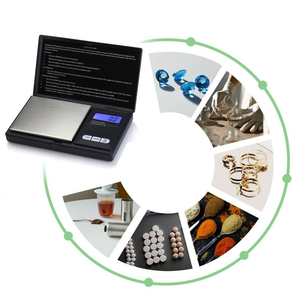 Taschenwaage 200g/0,01g Feinwaage Digitalwaage mit LCD Anzeige Goldwaage Münzwaage Grammwaage Tara Funktion 7 Einheiten Retoo