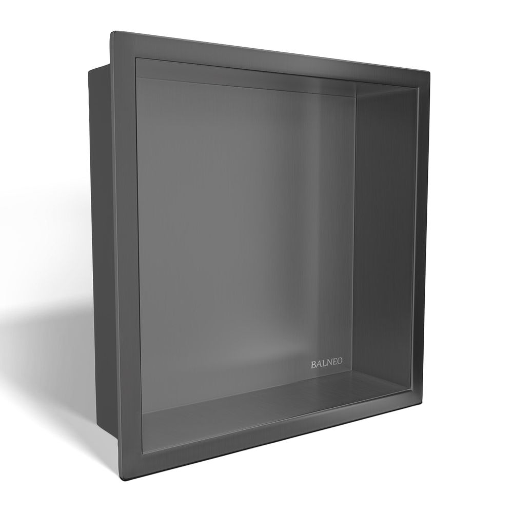 Edelstahl Nischenregal zur Wandmontage - moderne Einbau Nische für Dusche und Badezimmer